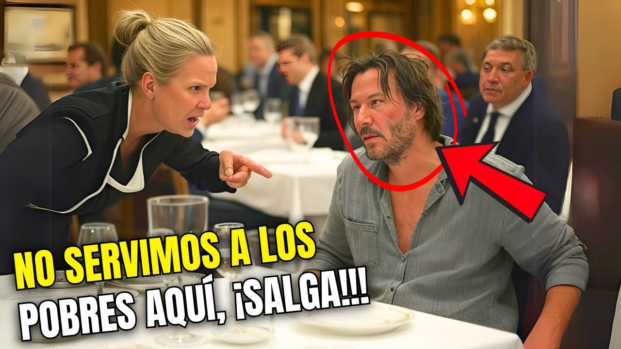 Mesera insultó a Keanu Reeves en un restaurante de lujo, sin saber que él es el dueño!