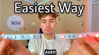 How to Connect LED Lights | No Equipment Needed | No Soldering | Easiest Way!