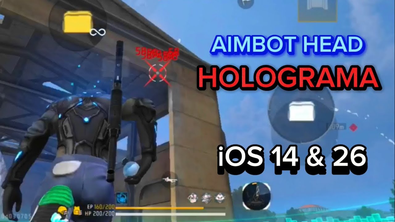 AIMBOT HEAD + HOLOGRAMA FULL iOS IPHONE FREE FIRE 🔴