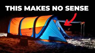 Testing This Weird "Blippi" Tent on a Solo Snow Camping Trip