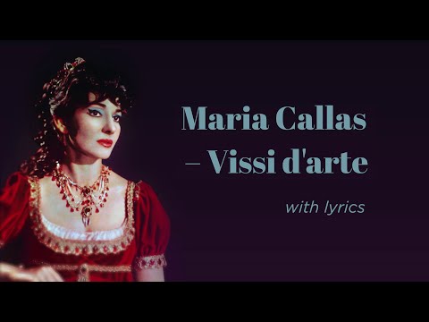 Maria Callas - Vissi d'arte (Lyric Video)