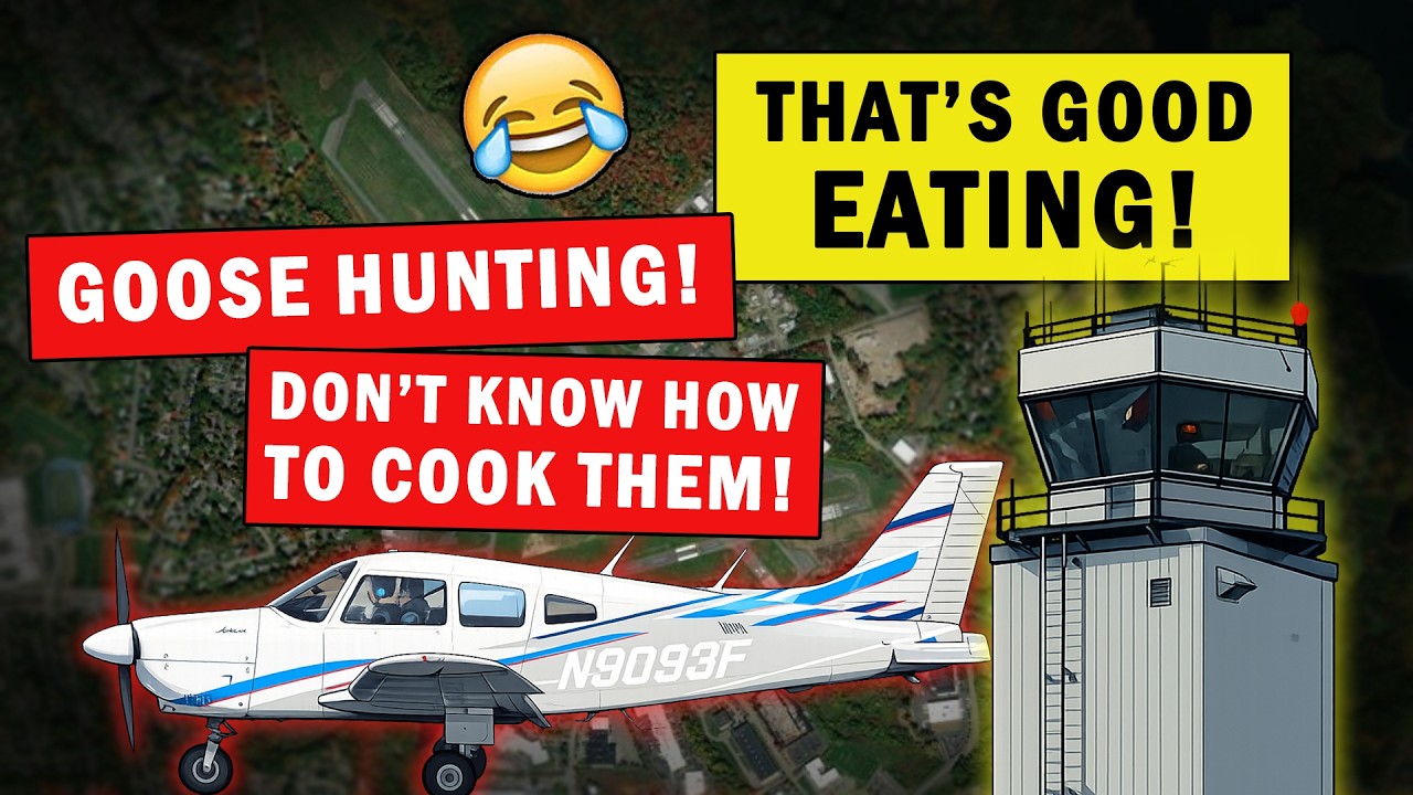 Pilot going Goose Hunting with the plane? | Funny Exchange with Controller