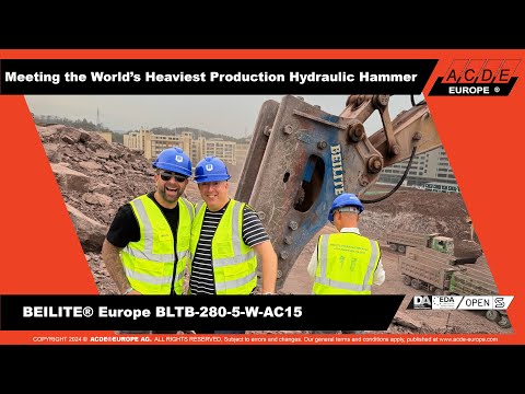 World’s Heaviest Production Hydraulic Hammer – BEILITE® BLTB-280-5-W-AC15