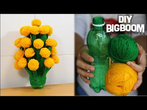 How to make Flower Vase with Wool (Best Idea 2019) | DBB