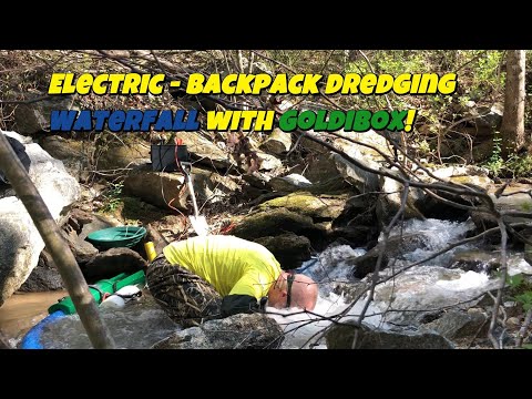 Hidden Gold Discovered Beneath NC Waterfall with GoldiBox Backpack Dredge!