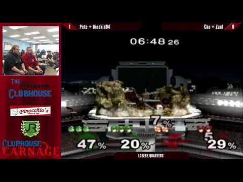 Clubhouse Carnage 2 Doubles  LOSERS QUARTERS - Pete + Dinokid04  vs Cho + Zuul