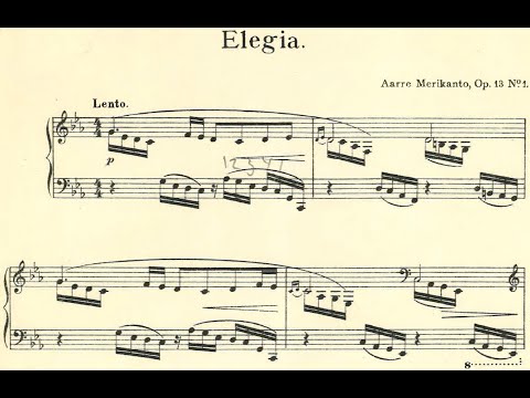 Aarre Merikanto - 4 Piano Pieces, Op. 13 (Score Video)
