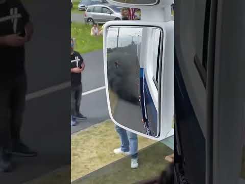 Rolling coal on protestors #diesel #funny #viral