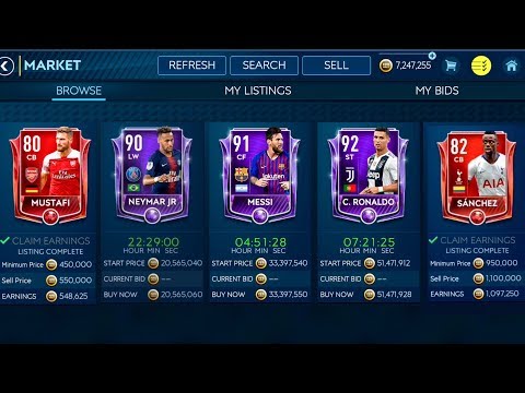 HOW I MADE MILLIONS IN FIFA 19 MOBILE ! Ronaldo, Neymar and Messi Masters In fifa Mobile 19 Video