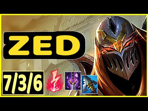 ZED VS AURELION SOL - 7/3/6 KDA MID GAMEPLAY CHALLENGER I