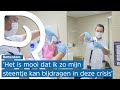 Inspringer Kelsey helpt bij het revalidatiecentrum Intermezzo waar ze kampen met veel personeelsu...