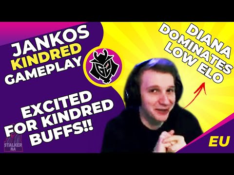 G2 Jankos Plays Kindred 👽 I Am Excited For Kindred BUFFS!  💥  Jungle Gameplay | EU Challenger
