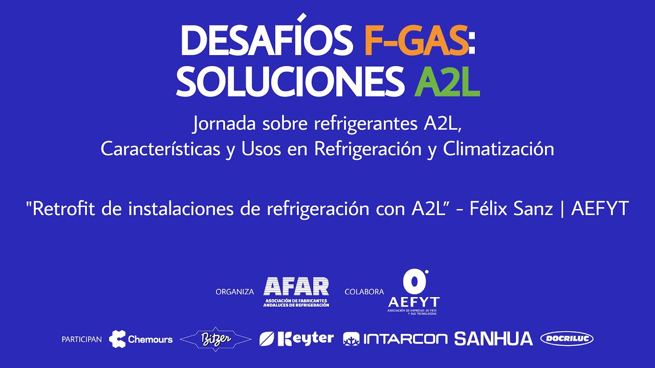 "Retrofit de instalaciones de refrigeración con A2L” - Félix Sanz | AEFYT