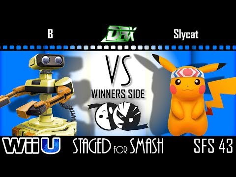 Staged for Smash 43 - WR1 - B (ROB, Roy) vs. SlyCat (Pikachu) - Smash 4 -  Wii U