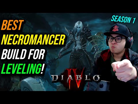 Diablo 4 - Season 1 Best Necromancer Leveling Build UPDATED - End Game Version - Level 100