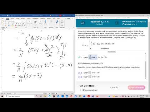 Probability and Statistics Lesson 23: Defining, Finding, and Applying Marginal Densities