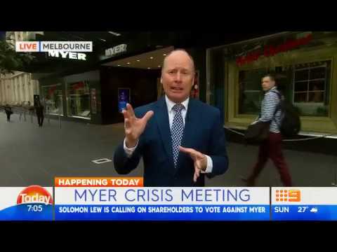 Money Minute - November 24 2017 "Myer Crisis Meeting"