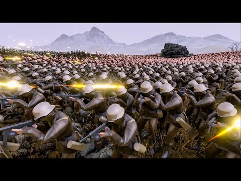 20 000 Zombies VS 4 000 Afrika Corp 3s! Ultimate Epic Battle Simulator 2 - UEBS 2