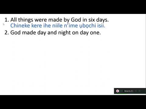 Igbo language lesson 9