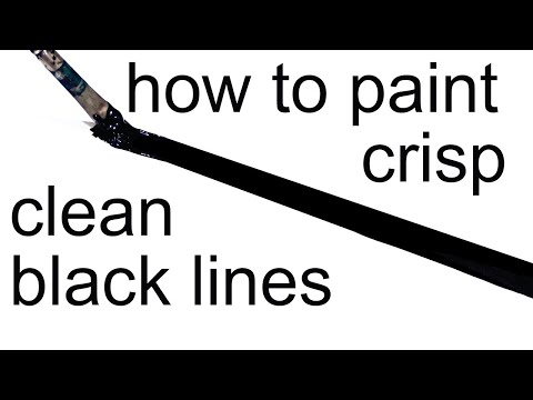 How to Paint Crisp, Clean Black Lines