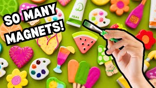 Making 50 CLAY Magnets Part 2 - LETS PAINT!