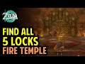Fire Temple Puzzle Walkthrough - Find & Unlock All 5 Locks | Legend of Zelda: Tears of the Kingdom