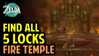 Fire Temple Puzzle Walkthrough - Find & Unlock All 5 Locks | Legend of Zelda: Tears of the Kingdom