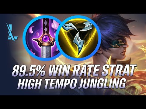 89.5% WIN RATE STRATEGY! HIGH TEMPO JUNGLING WITH LEE SIN IN WILD RIFT | RiftGuides | WildRift