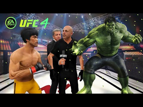 Bruce Lee vs Hulk EA Sports UFC 4 Bruse Lee UFC gamer