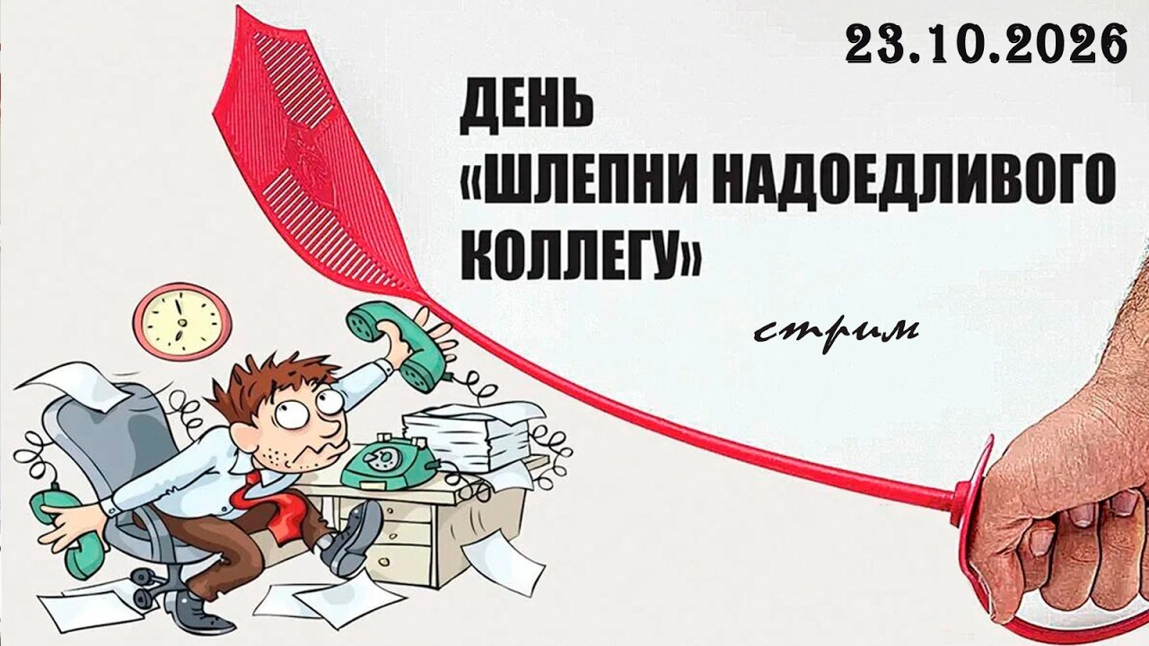 Пятничный ночной стрим (23.10.2026) День «Шлепни надоедливого коллегу»