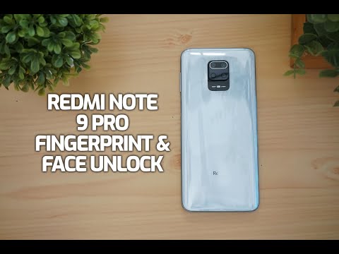 Redmi Note 9 Pro Fingerprint Scanner and Face Unlock