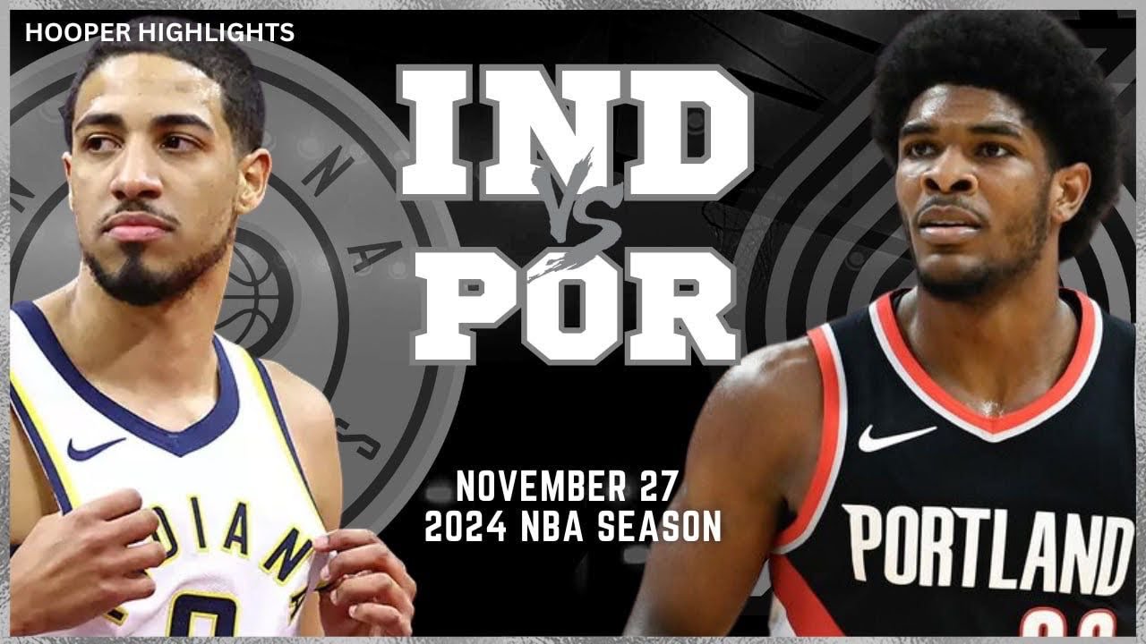 28.11.2023 - Indiana Pacers 110-114 Portland Trail Blazers