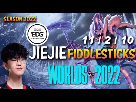EDG Jiejie FIDDLESTICKS vs GRAVES Jungle - NA Ranked - WORLDS 2022