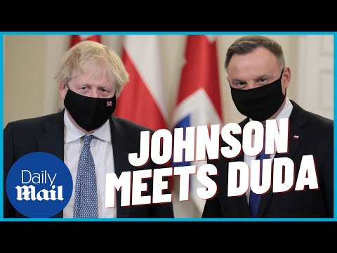 Boris Johnson meets Polish President Andrzej Duda in show of support