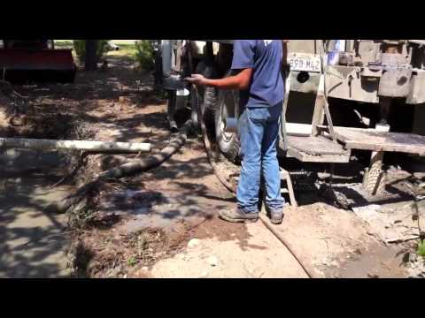 Drilling our water well by Brown's Well Drilling