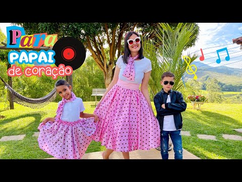 🎵 Música Dia dos Pais - Para Papai de Coração ❤️ Com COREOGRAFIA! Pai, padrasto, pai adotivo.