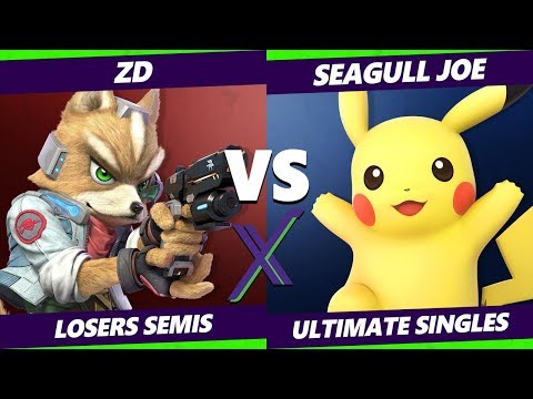 Smash Ultimate Tournament - ZD (Fox) Vs. Seagull Joe (Pikachu) S@X 322 SSBU Losers Semis