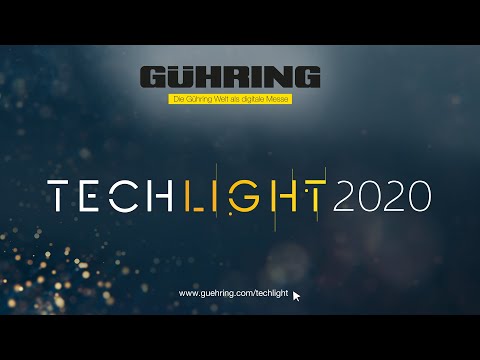 Gühring TECHLIGHT 2020: Auftaktveranstaltung vom 20. Oktober 2020