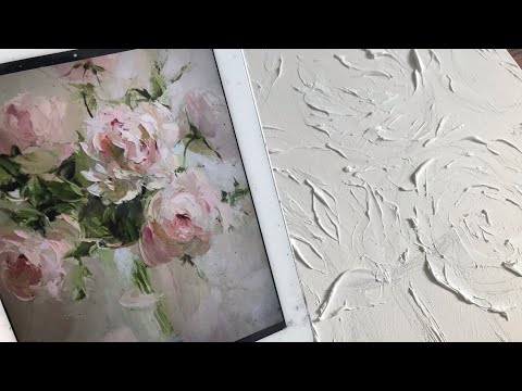 Часть 1. Мастер-класс «Интерьерная картина своими руками», фактурная паста.
