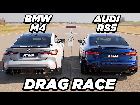 BMW M4 Competition xDrive vs. AUDI RS5 | DRAG RACE