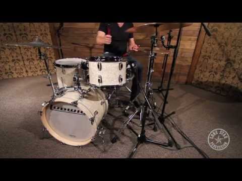 Ludwig Classic Maple 3-Piece Bop Kit with Atlas Hardware in Vintage White Marine Pearl