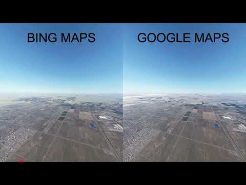 MSFS 2020 Google Maps vs Bing Maps | Side-by-Side Comparison