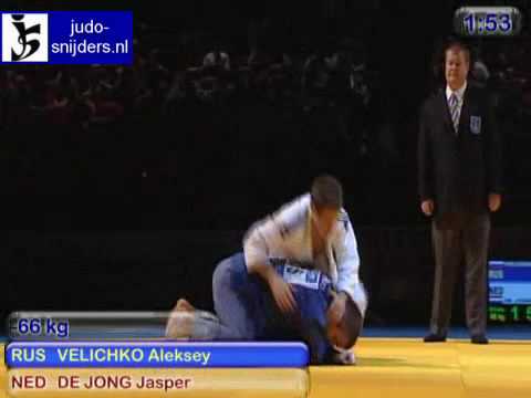 Judo 2009 Birmingham: Velichko (RUS) - de Jong (NED) [-66kg].
