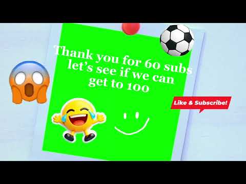 Thanks for 60 subs let’s try for 100 pls sub