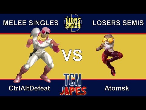 TCNJapes 3 SSBM Singles - Atomsk (Sheik) vs. CtrlAltDefeat (Captain Falcon) - Losers Semis