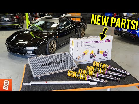 Building a JDM 1991 Honda NSX - Part 6 | KW V3 Coilovers, Mishimoto Radiator, New Strut Brace & More
