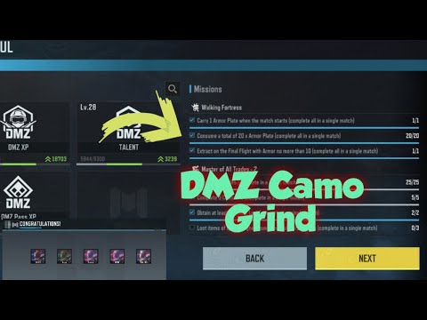 CODM DMZ Walking Fortress Mission Complete DMZ Camo Grind