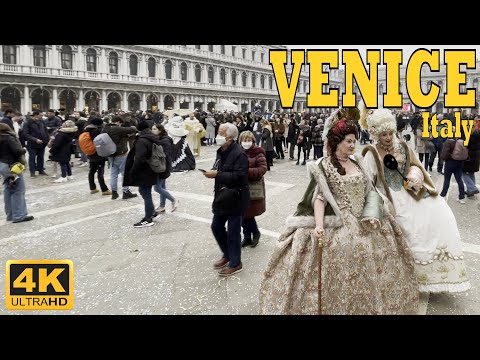 Veneza 🇮🇹 Itália 🎭 Carnaval 2022 em Veneza | Passeios a pé