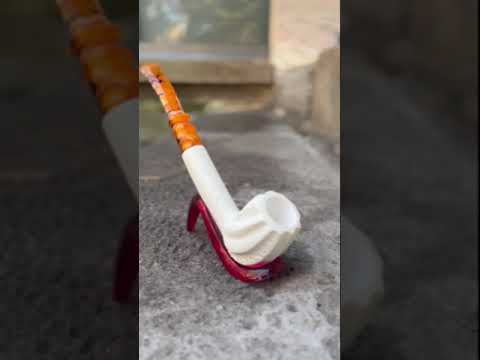 Handmade Meerschaum and Wooden Pipe