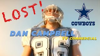 Rare Footage of Dallas Cowboys Season Ticket Commercial with Detroit Lions head coach Dan Campbell!